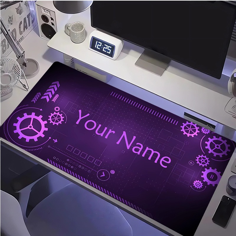 Tech Office Names - Mouse Pad Personalizável Estilo Gear Tech,