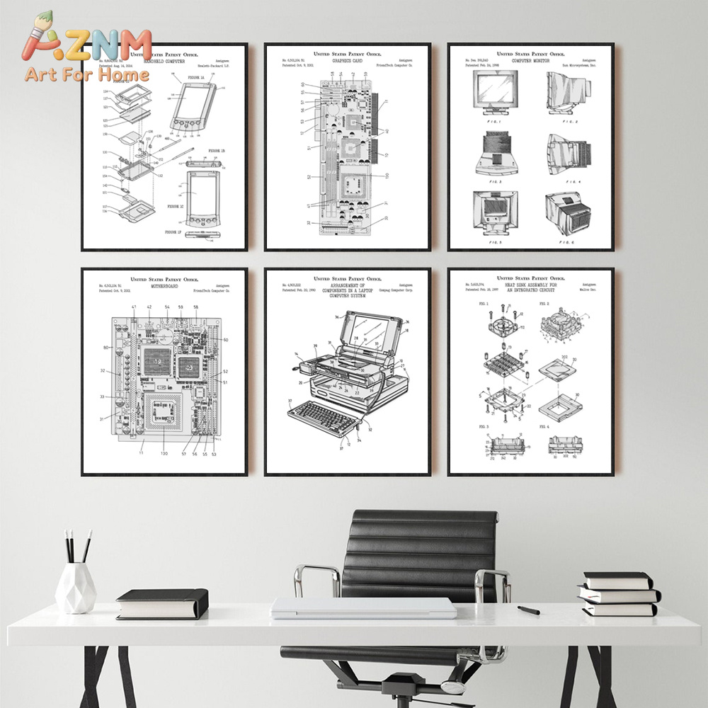 Tech Office Wall Decor - Pôster de arte de parede com