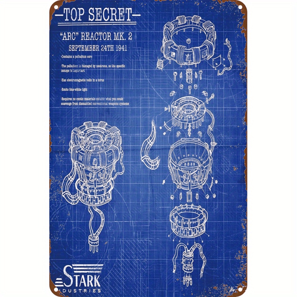 Tech Office Wall Decor - CIFBUY Placa de Metal Decorativa Retrô