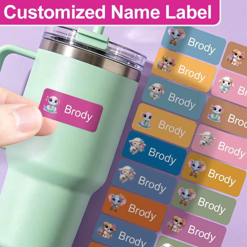 Tech Office Names - Adesivos Personalizados com Nome - Adesivos