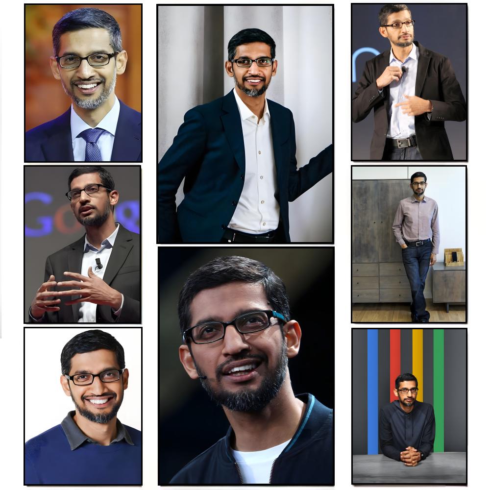 Tech Office Wall Decor - Pôster Decorativo Corporativo Elegante S-Sundar Pichai