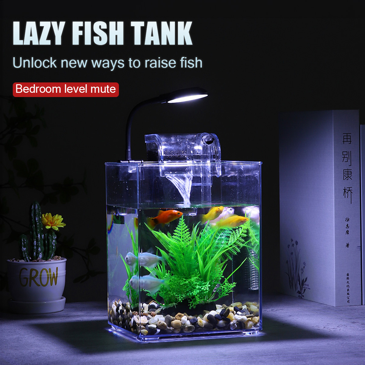 Office Technician - USB Desktop Fish Tank Set para
