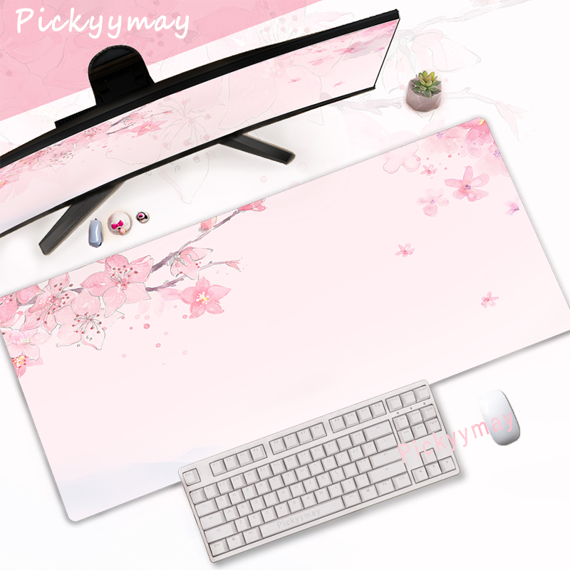 Rosa flores de cerejeira mouse - Office Desk Tech Accessories avaliação e preço