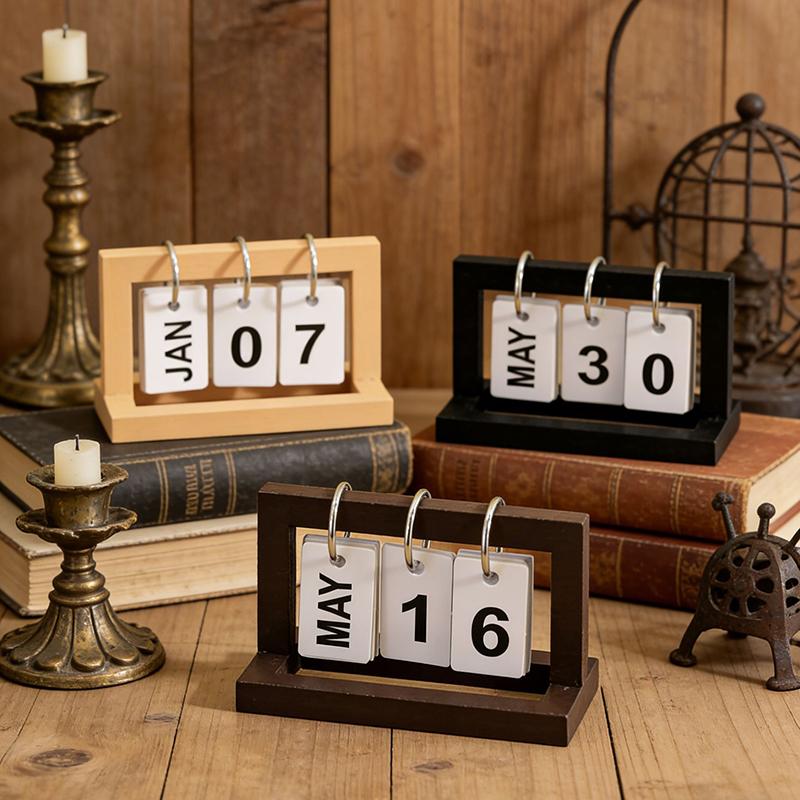 【M】Mini Calendário de Mesa par - Office Desk Tech Accessories avaliação e preço