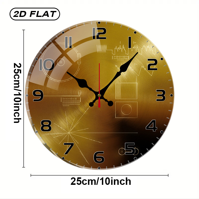 Relógio de Parede Redondo Sile - Tech Office Wall Decor avaliação e preço