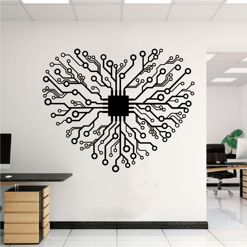 Amor chip tecnologia empresa e - Tech Office Wall Decor avaliação e preço