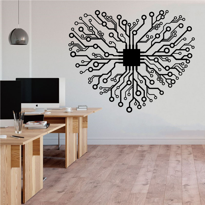 Amor chip tecnologia empresa e - Tech Office Wall Decor avaliação e preço