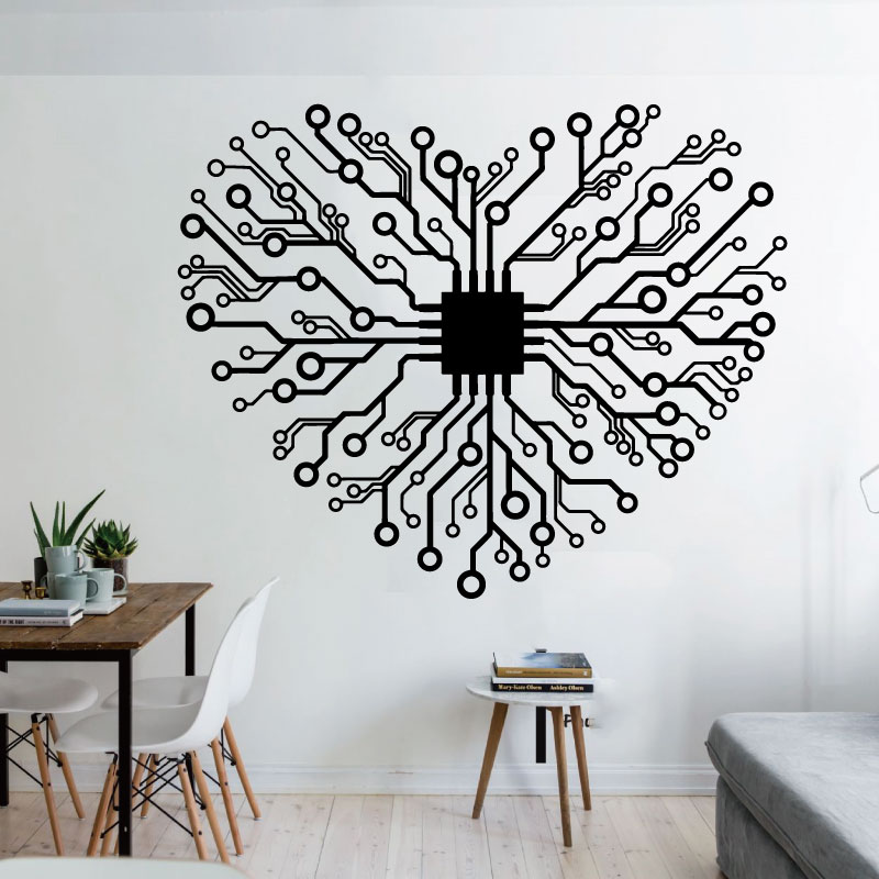 Amor chip tecnologia empresa e - Tech Office Wall Decor avaliação e preço