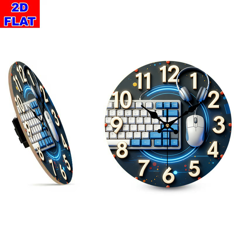 Relógio de Parede Redondo Sile - Tech Office Wall Decor avaliação e preço