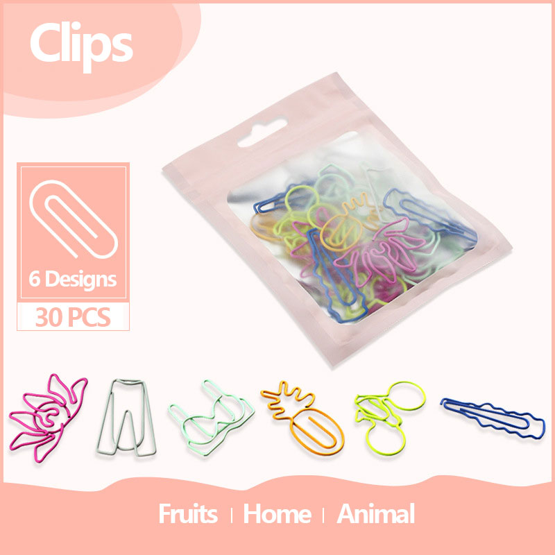 30 pçs clipes de papel kawaii  - Office Desk Tech Accessories avaliação e preço