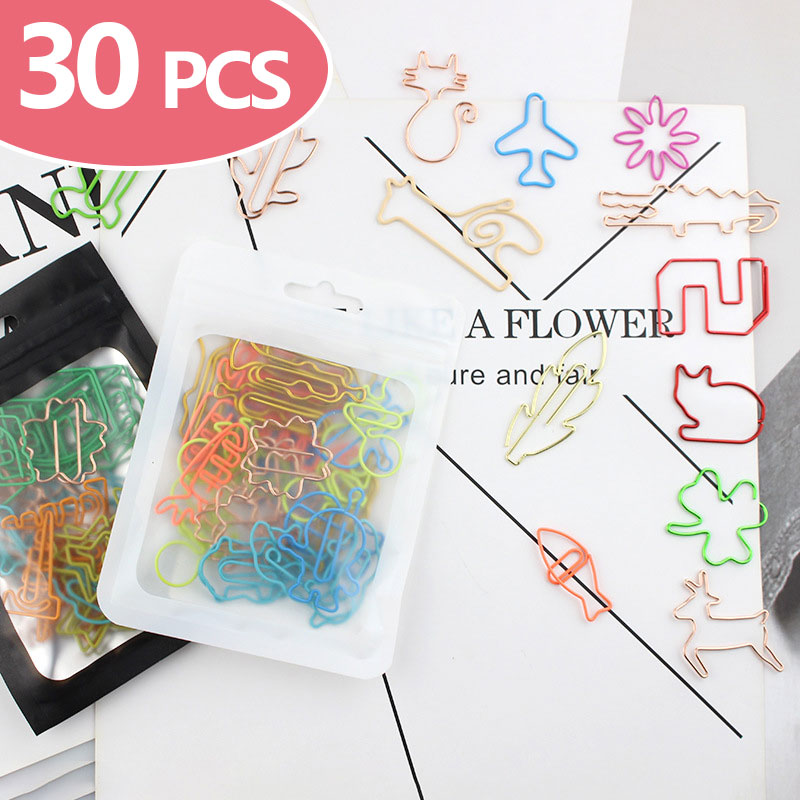 30 pçs clipes de papel kawaii  - Office Desk Tech Accessories avaliação e preço