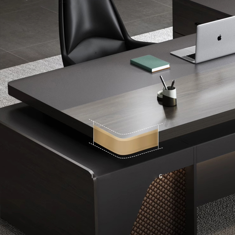 ❀ Mesa Executiva em L Luxuosa  - Office Tech Management avaliação e preço