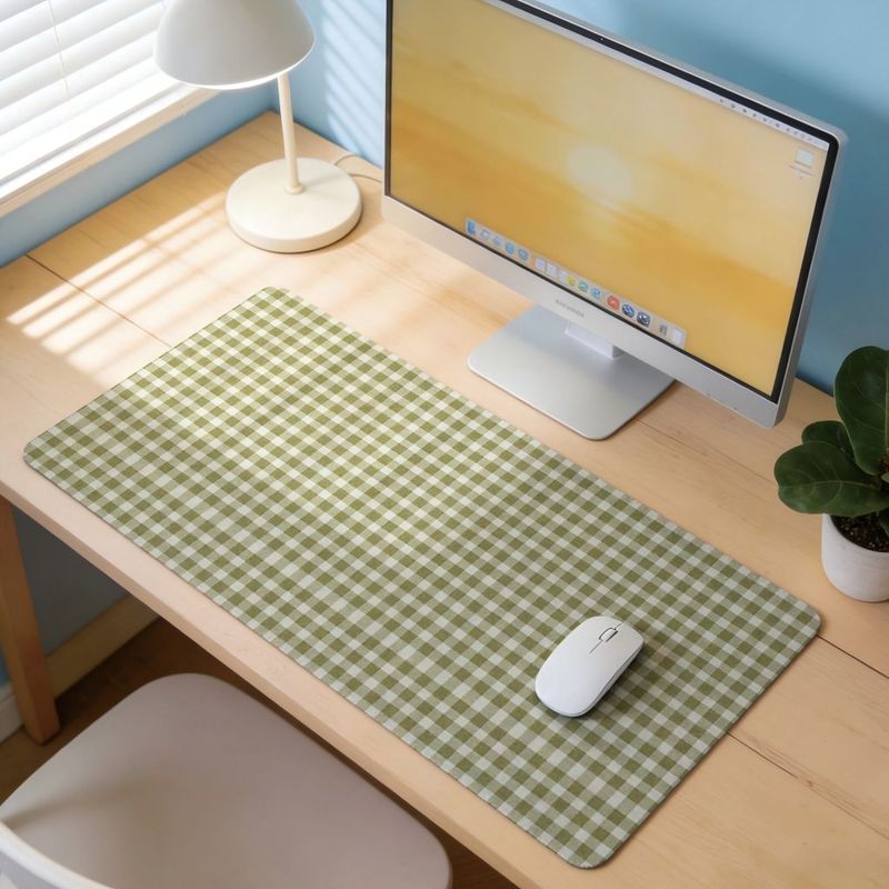 Mouse Pad Verde Oliva com Desi - Office Desk Tech Accessories avaliação e preço