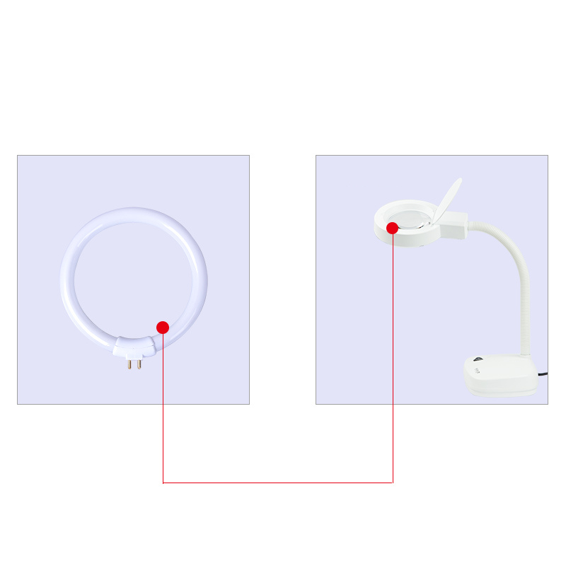 Branco pequenas lâmpadas de me - Ring Light Desk Small avaliação e preço