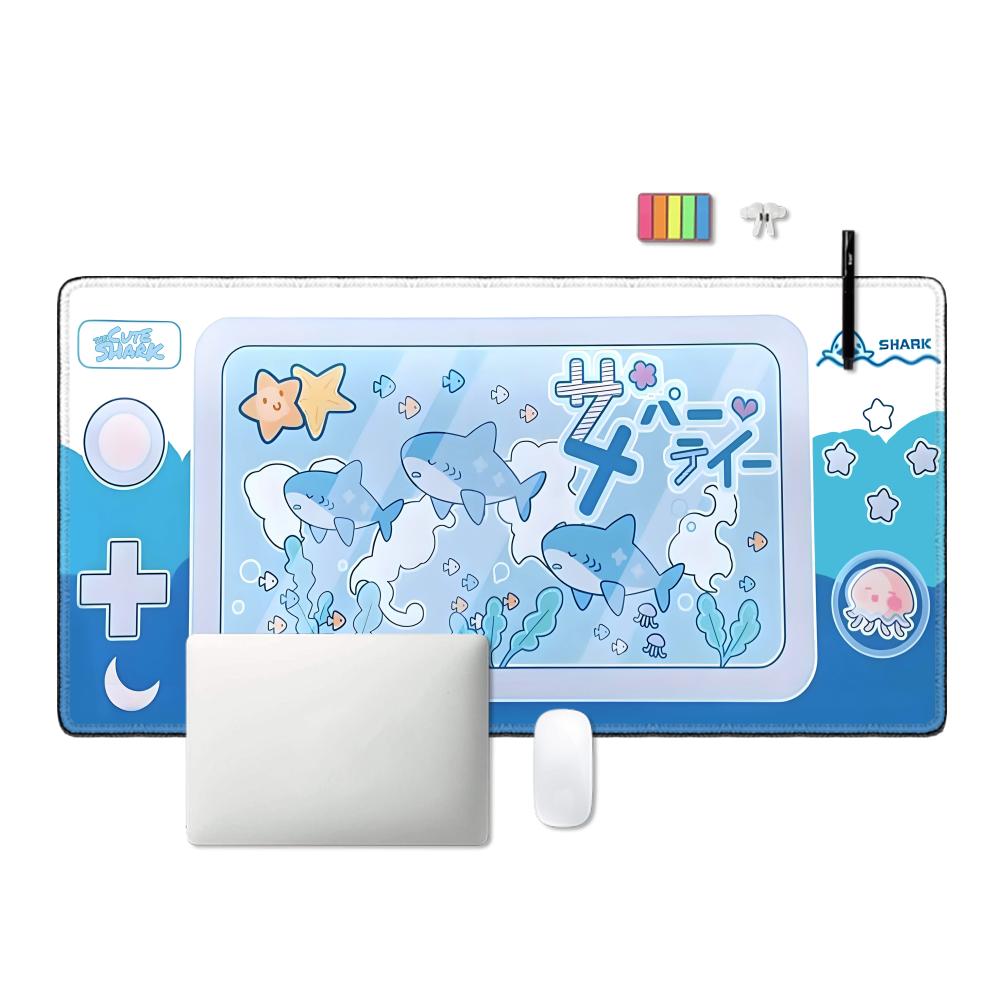 Bonito tubarão festa mouse pad - Office Desk Tech Accessories avaliação e preço