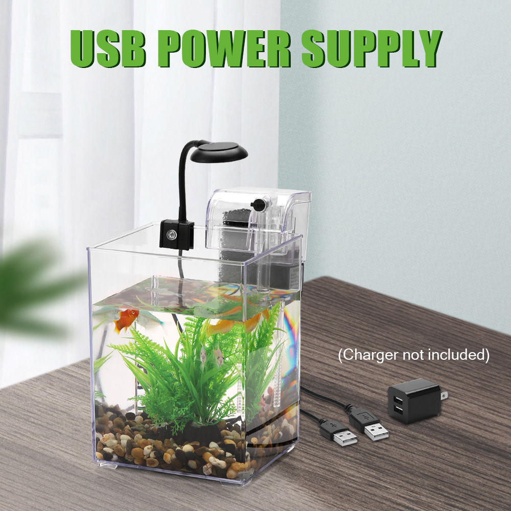 USB Desktop Fish Tank Set para - Office Technician avaliação e preço